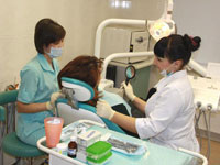 Приём пациента в стоматологии в Люберцах (сеть Родня)